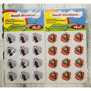 Rare Scratch & sniff happy Allie scented Sticker Matte pack Cola and Pizza